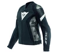 Dainese Avro 5, giacca di pelle donna 50 female Nero/Nero/Bianco