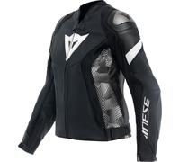 Giacca Pelle Donna AVRO 5 LEATHER Nero Bianco DAINESE - AN: 40