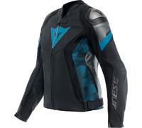 Dainese Avro 5, giacca di pelle donna 46 female Nero/Turchia/Grigio Scuro