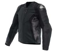 DAINESE Avro 5 Giacca in Pelle Moto, Nero/Grigio, 46