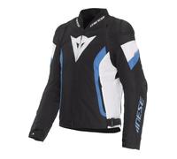 Dainese AVRO 5 Giacca moto giubbotto in tessuto TEX JACKET Nero Bianco Blu
