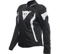 Dainese - Avro 5 Tex Jacket Wmn, Giacca Moto in Tessuto, con Protezioni, Woman, Nero/Bianco/Nero, 44