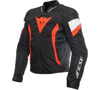 Dainese Avro 5 Giacca tessile moto, nero-bianco-rosso, taglia 44 per maschi