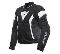 DAINESE - Avro 5 Tex Jacket, Giacca Moto in Tessuto, con Protezioni su Spalle, Nero/Bianco