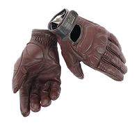 Dainese - Blackjack Unisex Gloves, Guanti Moto Estivi in Pelle, Stile Vintage Rétro, Design Classico, Guanti da Moto Uomo e Donna, Elasticizzati, Rinforzati e Traspiranti, Marrone Scuro