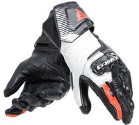 Dainese Carbon 4 Long Guanti moto donna, nero/bianco/rosso, Taglia S