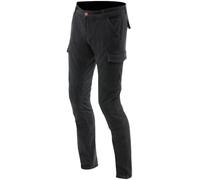Dainese Cargo Slim Tapered Pantaloni tessili da moto, nero, taglia 38 per maschi