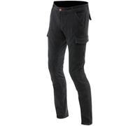 Dainese Cargo Slim Tapered Pantaloni tessili da moto, nero, taglia 38 per maschi