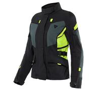 DAINESE CARVE MASTER 3 GORE-TEX GIACCA MOTO IMPERMEABILE DONNA NERO EBANO GIALLO