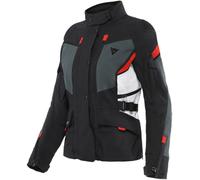 Dainese Carve Master 3 Gore-Tex Giacca tessile da donna, nero/grigio/rosso, Taglia 38