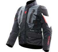 Dainese Carve Master 4 Gore-Tex Giacca da moto impermeabile, nero-grigio-rosso, taglia 62 per maschi