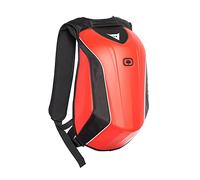 Dainese - D-Mach Compact Backpack, Zaino Moto Rigido, Zaino Dainese Compatto, Multiscomparto con Tasca PC Portatile, Chiusura a Zip, capacità 15L, Design Aerodinamico, Unisex, Rosso