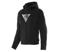 DAINESE - Daemon-X Safety Hoodie Full Zip Wmn, Felpa con Zip e Cappuccio, Fodera Interna in Pile, Donna, Nero, 40
