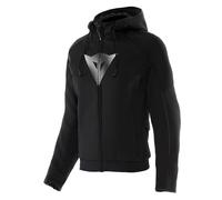 DAINESE - Daemon-X Safety Hoodie Full Zip Wmn, Felpa con Zip e Cappuccio, Fodera Interna in Pile, Donna, Nero, 48