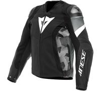 Dainese Avro 5, giacca in pelle 52 male Nero/Bianco/Grigio Scuro
