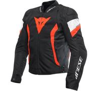 DAINESE DAINESE - Giacca Avro 5 Tex Nero / Rosso-Fluo / Bianco 50