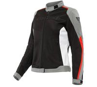 Giacca D-Dry Dainese Hydraflux 2 Air Lady Black/Charcoal-Gray/Lava-Red Taglia:44