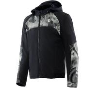 DAINESE - Ignite 2 Tex Jacket, Giacca Moto in Tessuto con Cappuccio, Uomo, Nero/Grigio Muschio, 62