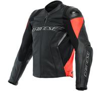 Giacca Moto Dainese Racing 4 Nero-Rosso Fluo Uomo L 52