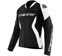 DAINESE DAINESE - Giacca Racing 5 Leather Lady Nero / Bianco 50