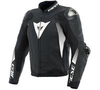 Dainese Super Speed 4 Giacca in pelle moto, nero-bianco, taglia 46