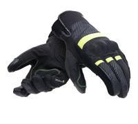 Dainese Fulmine D-Dry Guanti da moto, nero-giallo, taglia 2XL