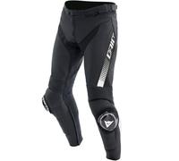 Dainese Super Speed Pantaloni in pelle da moto, nero-bianco, taglia 58 per maschi