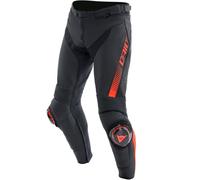 Dainese Super Speed Pantaloni in pelle da moto, nero-rosso, taglia 56 per maschi