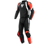 DAINESE DAINESE - Tute Avro 4 Nero-Matt / Fluo-Rosso / Bianco 46