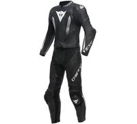 Tuta Pelle Uomo Dainese LAGUNA SECA 5 2PCS Perforata Nero/Nero/Bianco Taglia:64