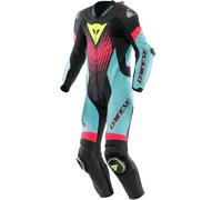 DAINESE DAINESE - Tute Laguna Seca 6 Perf 1 PC Nero / Water / Fuxia 56