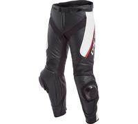 Dainese Delta 3 Pantaloni Moto in Pelle, nero-bianco, taglia 3XL 4XL per maschi