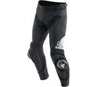 Dainese Delta 4, pantaloni in pelle 54 male Nero/Bianco