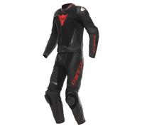 Dainese Demon Sprint 2 pezzi Tuta in pelle uomo nero, taglia 46