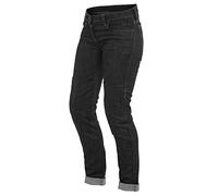 Dainese Denim Slim Pantaloni tessili per moto da donna, nero, taglia 29 per donne