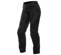 Dainese - Drake 2 Super Air Tex Pants Wmn, Pantaloni da Moto Ventilati, in Tessuto, per Stagione Estiva, con Protezioni Removibili, Woman, Nero/Nero, 46