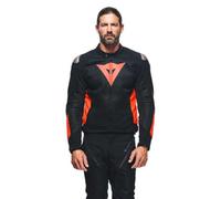 Dainese - Energyca Air Tex Jacket, Giacca Moto in Cordura Uomo, Giubbotto Resistente all'Abrasione con Fodera Antivento, Giacca Traspirante con Protezione Spalle Sostituibile, Nero/Rosso