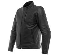 DAINESE Fulcro Giacca in Pelle Moto, Nero, 52