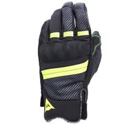 DAINESE - Fulmine D-Dry® Gloves, Guanti Moto Invernali, Protezioni sulle Nocche, Guanti con Imbottitutura Termica, Touchscreen, Man, Nero/Giallo Fluo/Grigio Ferro, XL