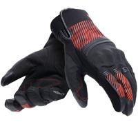 Dainese Fulmine D-Dry Guanti da moto, nero-rosso, taglia XS per maschi