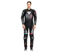 Dainese Fulminea Donna Tuta in pelle a due pezzi (IT46) Nero/Antracite/Bianco 40