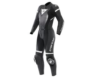 Dainese Fulminea Donna Tuta in pelle a due pezzi (IT46) nero, taglia 40