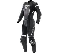 Dainese Fulminea, tuta in pelle 2pz. donna Lungo 56 male Nero/Grigio/Bianco