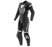 Tuta Moto Pelle Donna Dainese FULMINEA 2pcs Black/White Taglia:48