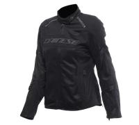 DAINESE - Air Frame 3 Tex Jacket Wmn, Giacca da Moto Estiva in Tessuto, con Fodera Antivento, Donna, Nero/Nero/Nero, 48