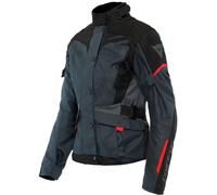 Dainese Tempest 3 D-Dry, giacca tessile donna impermeabile 42 female Grigio Scuro/Nero/Rosso
