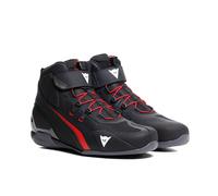 Dainese - Herian Air Shoes, Scarpe da Moto Ventilate, Uomo, Nero/Rosso-Lava, 41