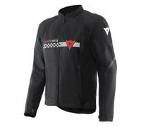 DAINESE - Herosphere Air Tex Jacket, Giacca Moto in Tessuto, Ventilata e Estiva, Nero/Bianco/Rosso, 48