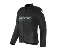 DAINESE - Herosphere Air Tex Jacket Wmn, Giacca Moto in Tessuto, Ventilata e Estiva, Donna, Nero/Grigio/Verde Chiaro, 38