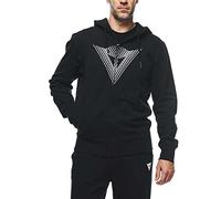 Felpa Cotone Dainese LOGO BLACK/WHITE Taglia:XL